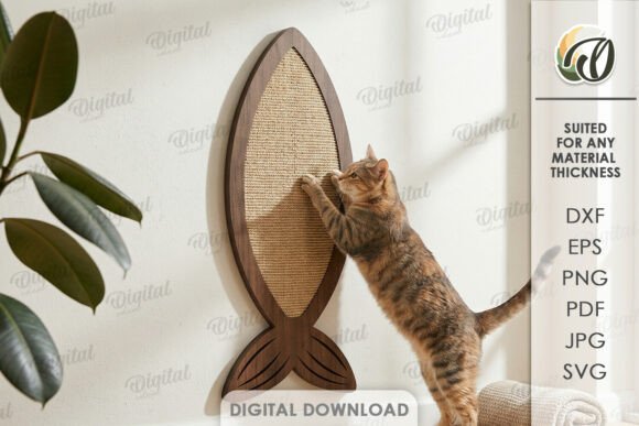Cat Scratching Board Laser Cut