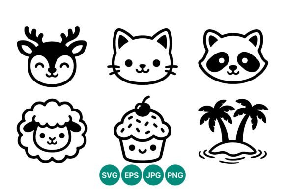 Cute Vector Animal Icons