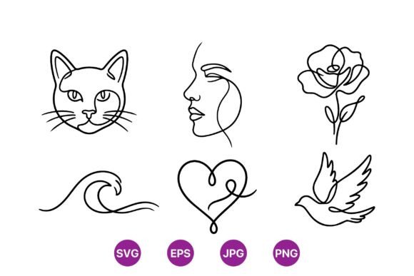 Minimalist One Line Art Designs